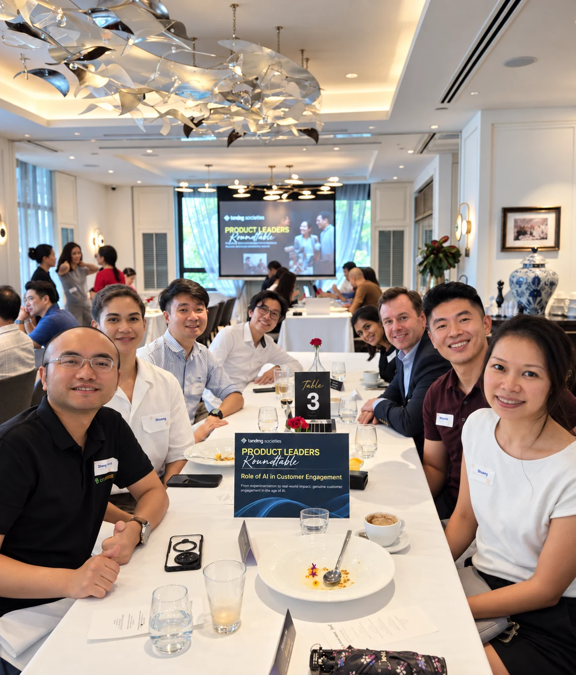 Product Leaders Roundtable, with Wayne seated second from the right